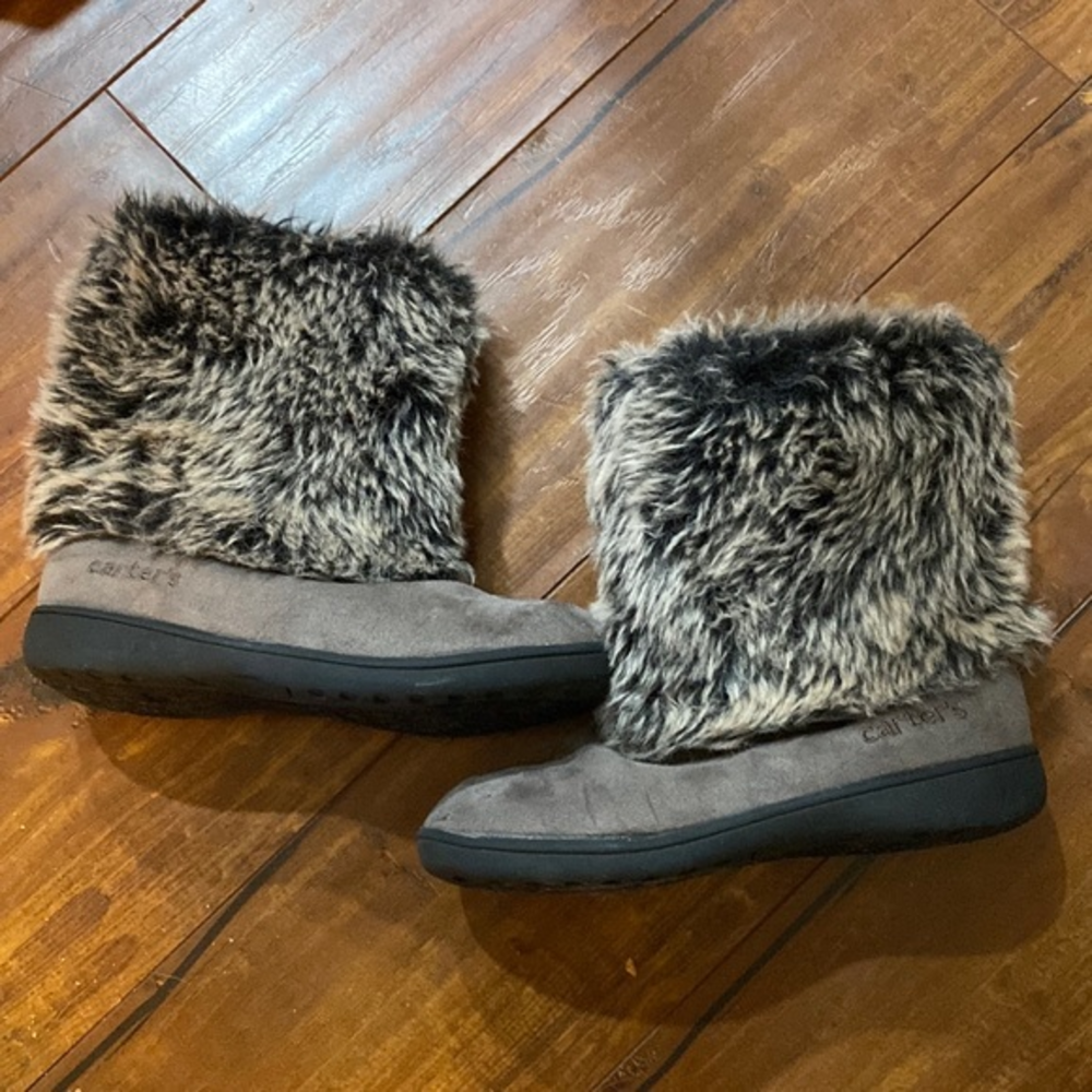 Carter’s Faux Fur Winter Boots Toddler Girls Size 11